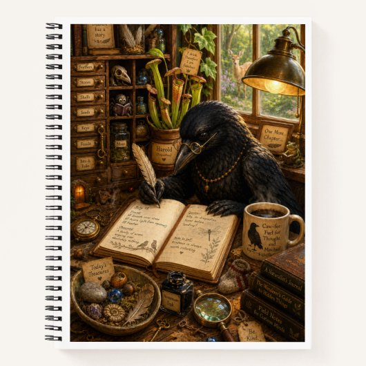 Professor Nevermore's Journal of Curious Things Notitieboek (Voorkant)
