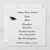 Professor Owl Invitation Kaart (Achterkant)