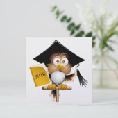 Professor Owl Invitation Kaart (Staand voorkant)