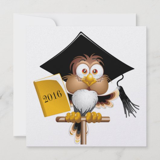 Professor Owl Invitation Kaart (Voorkant)