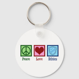 Professor Peace Love Ethics Moral Philosophy Sleutelhanger