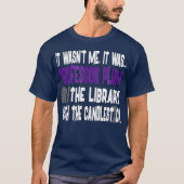 Professor Plum Library Candlestick - Clue Shirt (Voorkant)