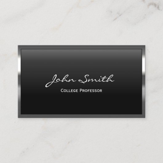 Professor Professional Metal Lijst Visitekaartje (Voorkant)