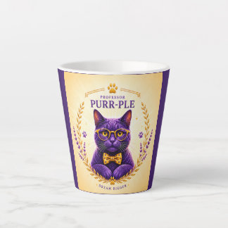 Professor Purr-Ple™ – Droom Groter Latte Mok