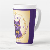 Professor Purr-Ple™ – Droom Groter Latte Mok (Rechterhoek)