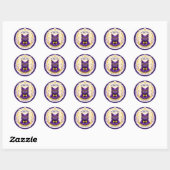 Professor Purr-Ple™ – Droom Groter Sticker (Vel)