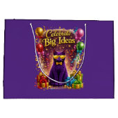 Professor Purr-ple™ Feestelijke Cadeautas | (Achterkant)