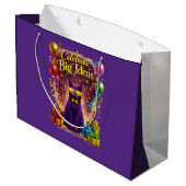 Professor Purr-ple™ Feestelijke Cadeautas | (Achterkant Gekanteld)