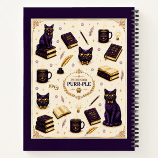 Professor Purr-Ple™ Spiraalschrift Notitieboek