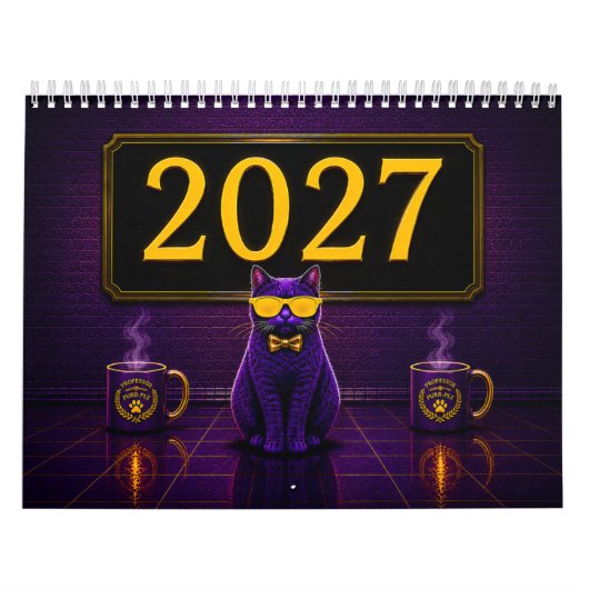 Professor Purr-ple's 2027 Reisagenda Kalender (Hoes)