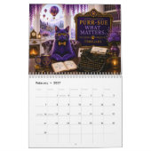 Professor Purr-ple's 2027 Reisagenda Kalender (Feb 2027)