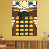Professor Rekenmachine Canvas Afdruk (Insitu (Woonkamer))