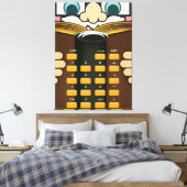 Professor Rekenmachine Canvas Afdruk (Insitu (Slaapkamer))