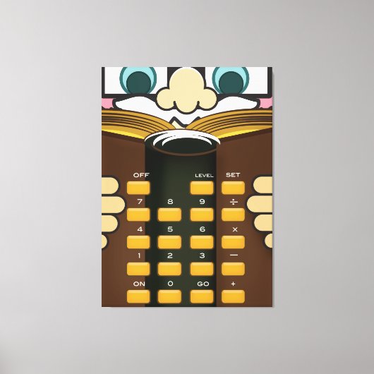 Professor Rekenmachine Canvas Afdruk (Voorkant)