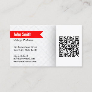 Professor Researcher Red Label QR-code