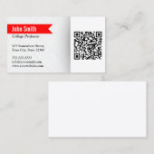 Professor Researcher Red Label QR-code (Voorkant / Achterkant)