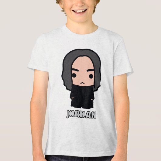Professor Snape Cartoon Character Art Tri-Blend Shirt (Voorkant)