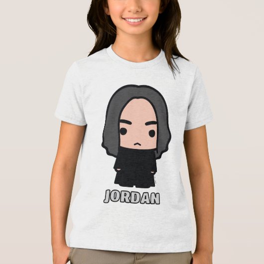 Professor Snape Cartoon Character Art Tri-Blend Shirt (Voorkant)