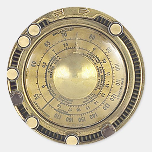 Professor Temple's Adaptieve Marconiscoop Ronde Sticker (Voorkant)