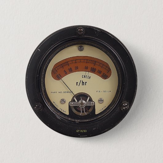 Professor Temple's Raytheometer Pin Ronde Button 5,7 Cm (Voorkant)