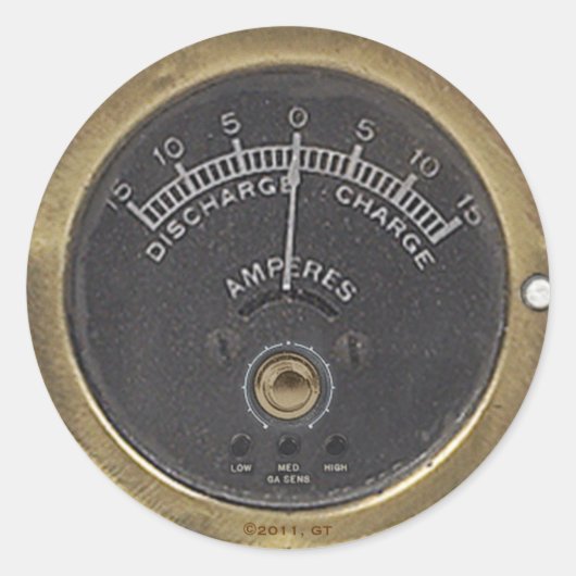 Professor Temple's wederkerende Amstadt Ronde Sticker (Voorkant)