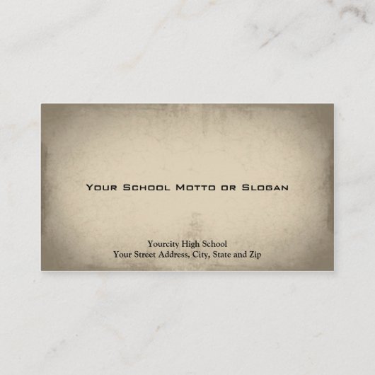 Professor Visitekaartje (Achterkant)