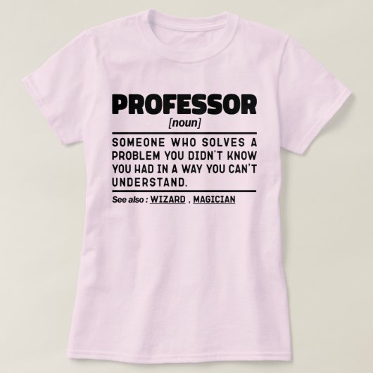 Professor zelfstandig naamwoord Inspirerende Lerar T-shirt (Design voorkant)