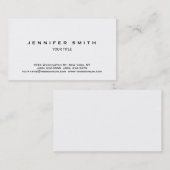 Professşional Modern Plain White Visitekaartje (Voorkant / Achterkant)