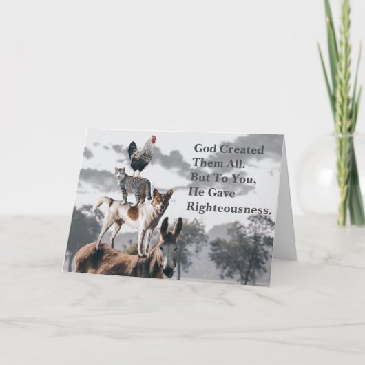 Profetische Boodschap Kaart voor het Bellen (Voorkant)