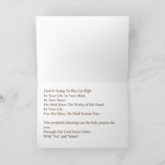 Profetische Kaart voor de zalving (Binnen)