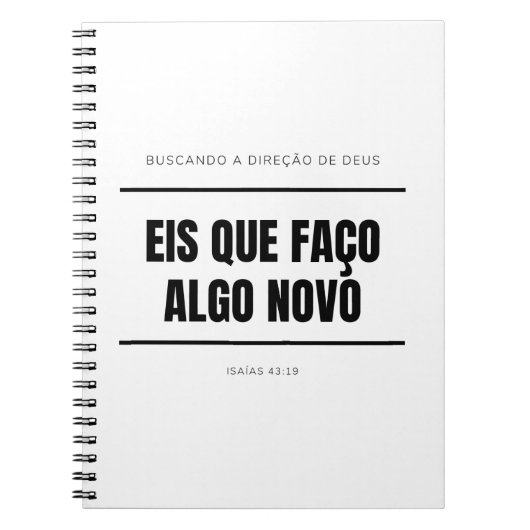 Profetizando - caderno personalizado notitieboek (Voorkant)