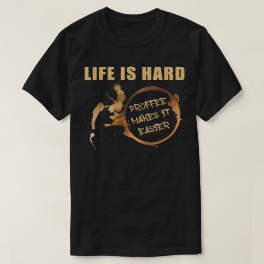Proffeeiwit en koffie238 t-shirt (Design voorkant)