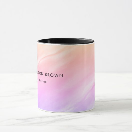 Profi Modern Beach Abstracte Waterverf Mok (Midden)