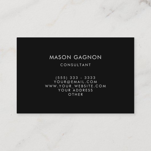 Profi Modern Beach Waterverf Visitekaartje (Achterkant)