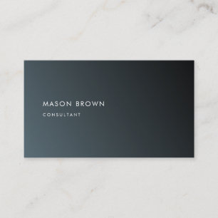 Profi Modern Minimalist Cadet Black Elegant Visitekaartje