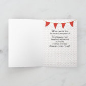 Proficiat aan Baby Red Egg en Ginger Stripes Kaart (Binnen)