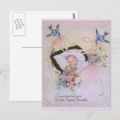 Proficiat aan de trotse ouders! briefkaart (Voorkant / Achterkant)