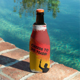 Proficiat aan een ander jaar (man) flesjeskoeler