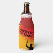 Proficiat aan een ander jaar (man) flesjeskoeler (Fles Voorkant)