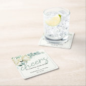 Proficiat aan Happily Ever After Wedding Favor Kartonnen Onderzetters (Insitu)