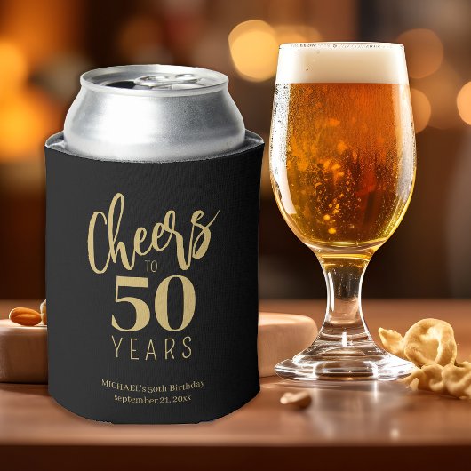 Proficiat aan mijlpaal verjaardag op maat blikjeskoeler