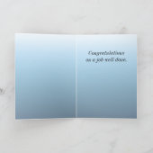 Proficiat aan neef die afgestudeerd is kaart (Binnen)