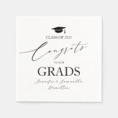 Proficiat aan onze Afstudeerders Twins afstudeerfe Servet (Voorkant)