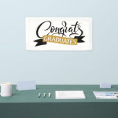 Proficiat afgestudeerden kalligrafie spandoek (Beurs)