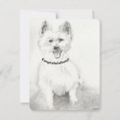 Proficiat Blanco Kaart (Voorkant)