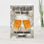 Proficiat en Beer Broer Verjaardag Kaart (Voorkant)