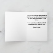 Proficiat en Beer Broer Verjaardag Kaart (Binnen)