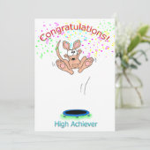 Proficiat High Achiever Kaart (Staand voorkant)