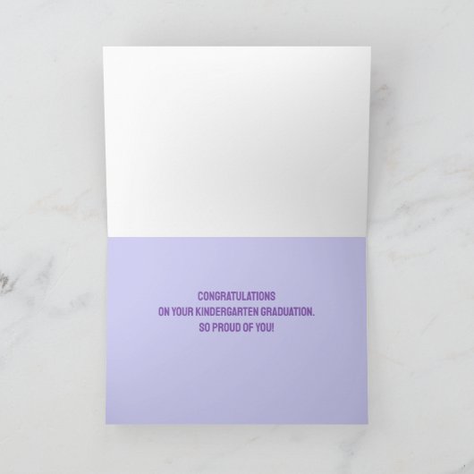 Proficiat!! Kleuterschool afstuderen kaart! Kaart (Binnen)