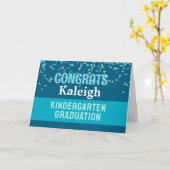 Proficiat!! Kleuterschool afstuderen kaart! Kaart (Gele Bloem)